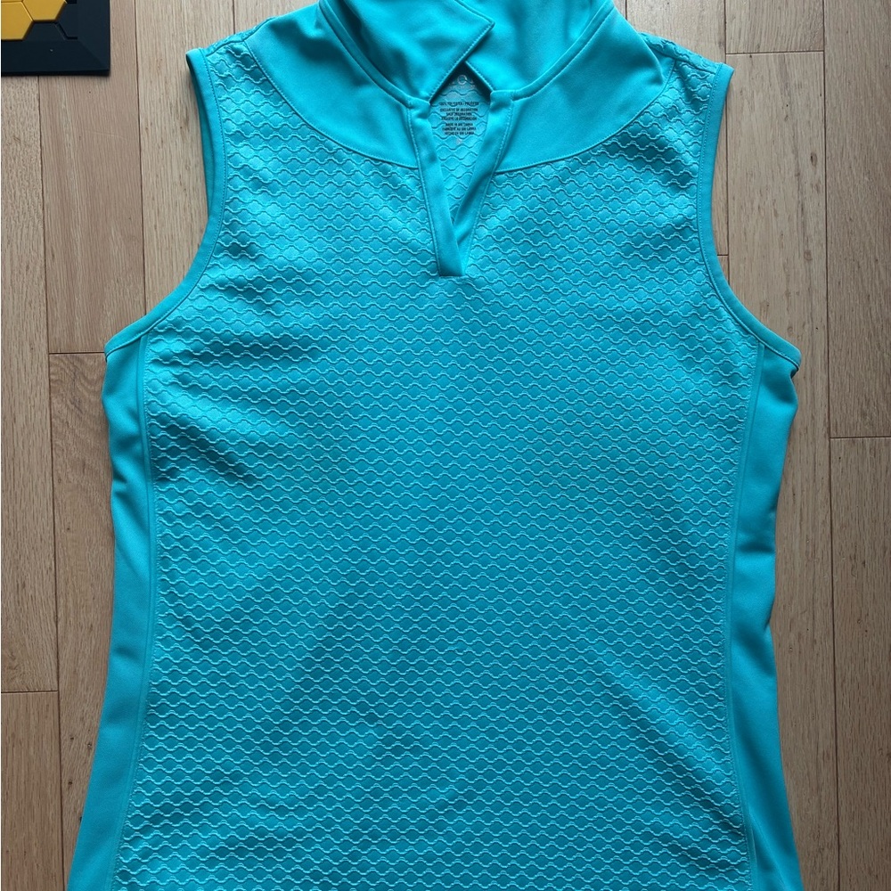Izod Turquoise Sleeveless Tank Top